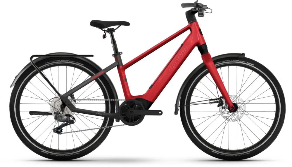 Winora iRide Pure X10 - 400 Wh - 27,5 Zoll - Diamant - chrystal red/black - gloss - Größe 44 CM Angebot
