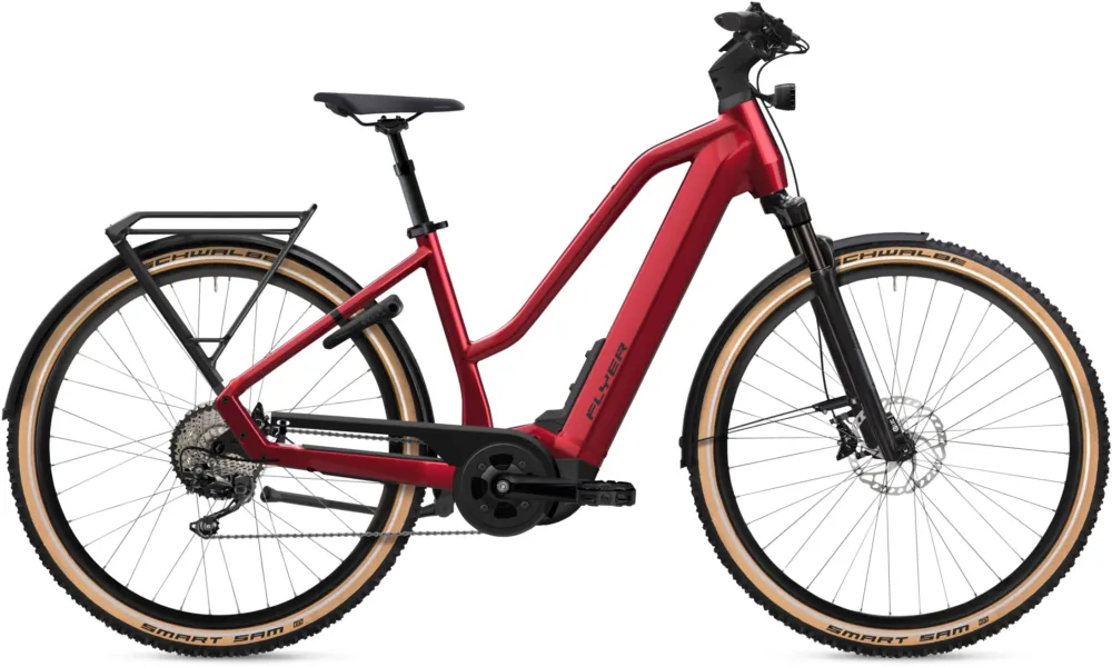 Echt Flyer G1 Upstreet 7.12 XC - 750 Wh - 28 Zoll - Trapez - Mercury Red Gloss - Größe L