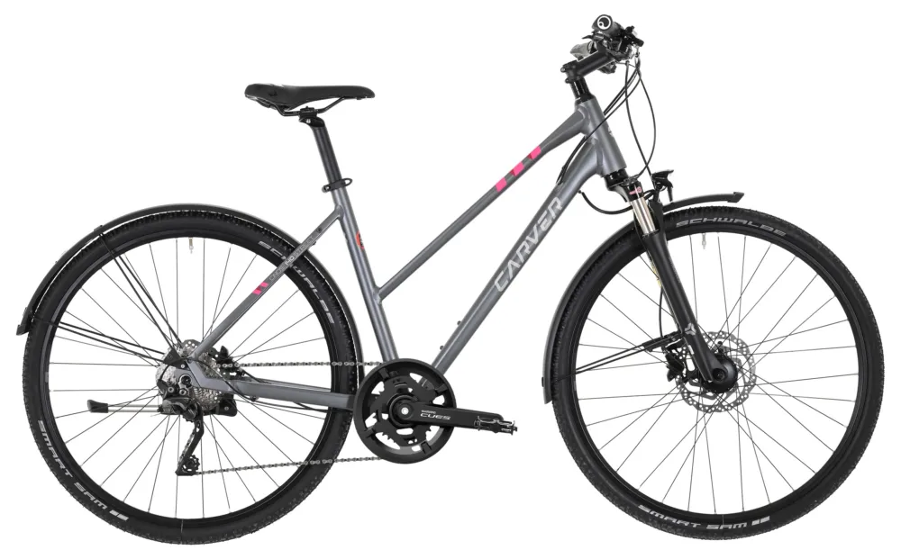 Carver Cinos Street 140 20s - 28 Zoll - Trapez - 2026 - anthracite silver neonpink - Größe 55 CM Kostenfreie Lieferung