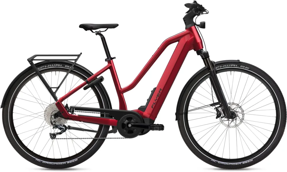 Bestseller Flyer G1 Upstreet 5.10 - 630 Wh - 28 Zoll - Trapez - Mercury Red Gloss - Größe M