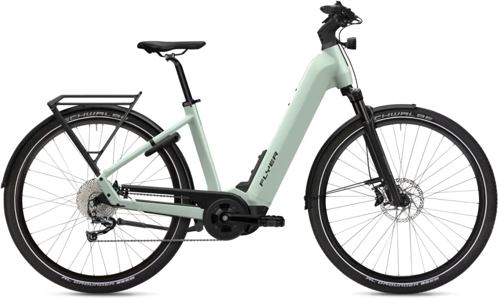 Mega-Angebot Flyer G1 Upstreet 5.10 - 630 Wh - 28 Zoll - Tiefeinsteiger - Frosty Sage Gloss - Größe S