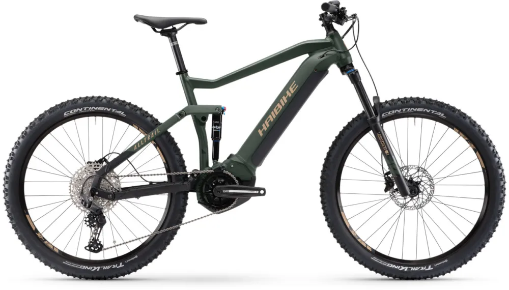 Haibike Alltrail 4 27.5 - 630 Wh - 27,5 Zoll - Fully - Matte Green Metal Gld Blk - Größe M Kostenloser Versand