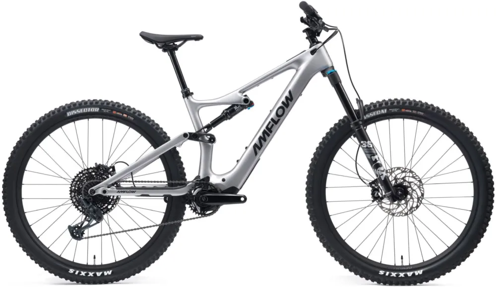 Kostenfreie Lieferung Amflow PL Carbon - 800 Wh - 29 Zoll - Fully - Satinsilber - Größe L