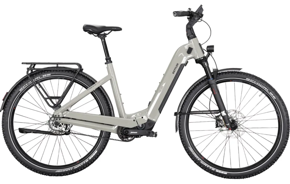 Expressversand Kettler Pinniato HT Sport - 960 Wh - 29 Zoll - Tiefeinsteiger - Gentlemens Grey shiny - Größe 45 CM