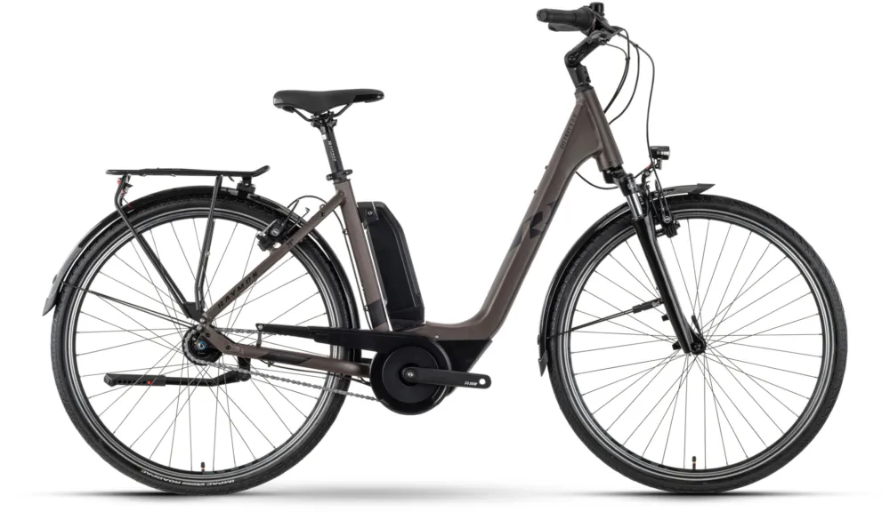 Schnäppchen Raymon CityRay E 2.0 FW 400 - 400 Wh - 28 Zoll - Tiefeinsteiger - stone/black - Größe 45 CM