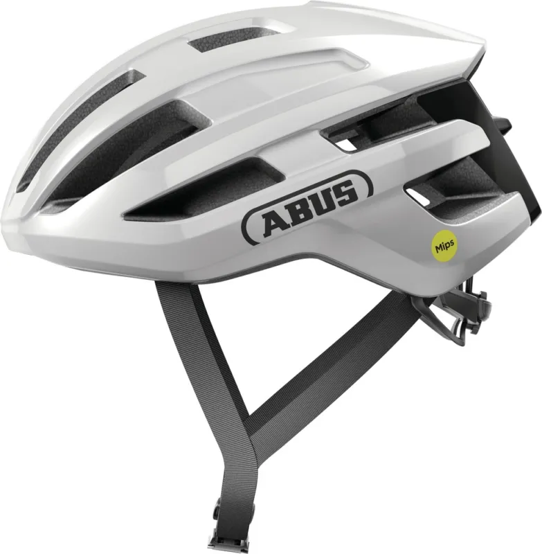 Preisknaller Abus Powerdome Mips - shiny white - Größe 51-55 cm (S)