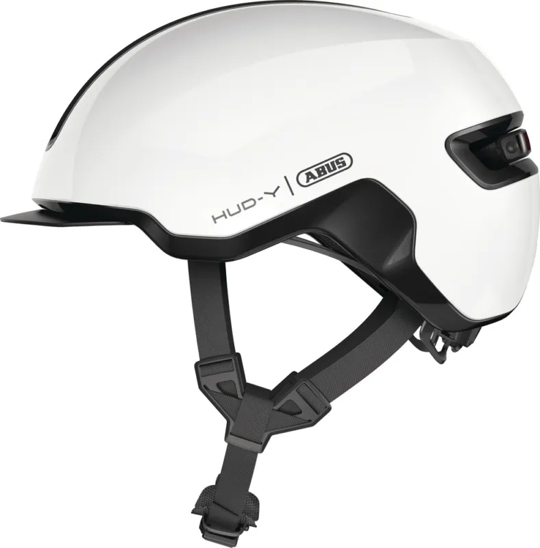 Billig Abus Hud-Y - shiny white - Größe 54-58 cm (M)