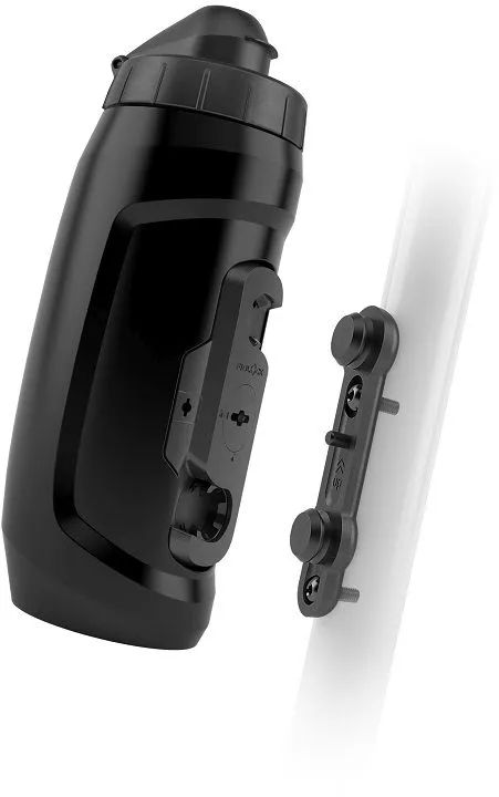 Fidlock Twist Trinkflasche 590 mit Bike Base Flaschenhalter - solid black, FIDLOCK-Logo - Größe 590 ml Heißes Angebot