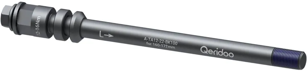 Letzte Chance Qeridoo Steckachsadapter M12x1,0 - schwarz - Größe 160 - 172 mm