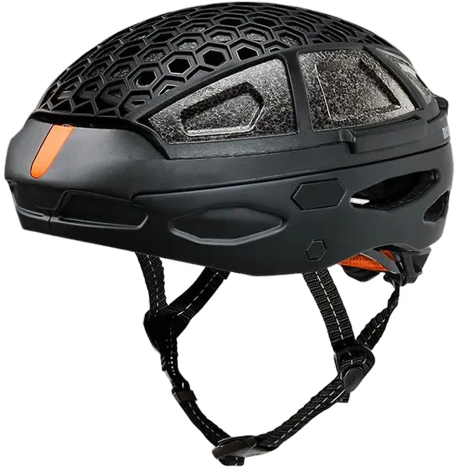 Markenware NEWLANE Packable Helmet - Black Orange - Größe 61-63 cm (L)