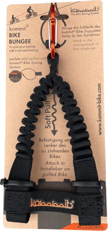 Beliebt KOMMIT Bike Bungee, flexible Befestigung für Bike Zugsystem - Schwarz-Orange - Größe One Size