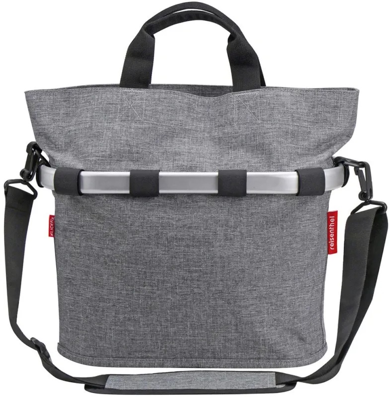 Sichere Zahlung Reisenthel Bikebasket Oval S Twist Silver Gepäckträgerkorb - twist silver - Größe 12 Liter