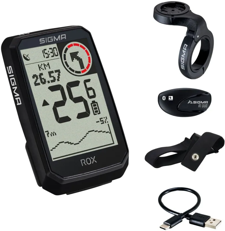Wochenendangebot Sigma ROX 4.0 Endurance HR Set - schwarz - Größe kabellos