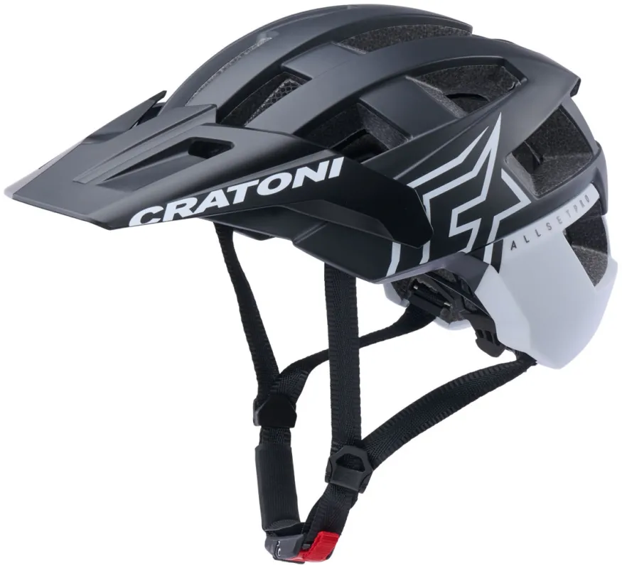 Cratoni AllSet Pro - BLACK WHITE MATT - Größe 54-58 cm (S/M) Sale