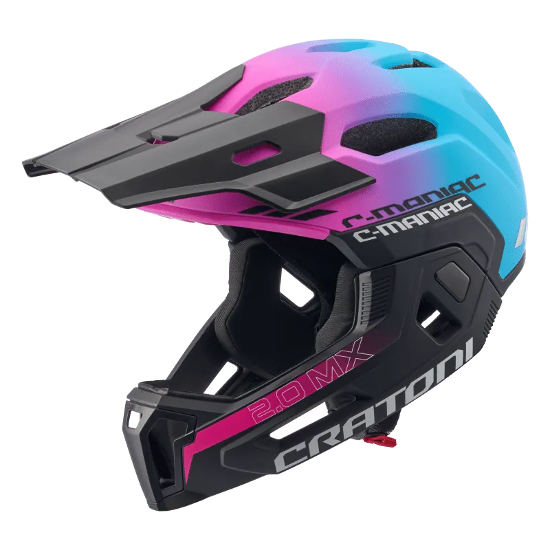 Preiswert Cratoni C-Maniac 2.0 MX - pink-blue matt - Größe 52-56 cm (S/M)