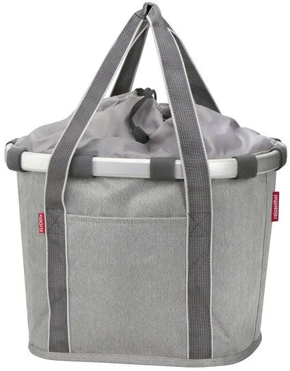 Reisenthel Bikebasket Heringbone Lenkerkorb - heringbone grey - Größe 15 Liter Highlight