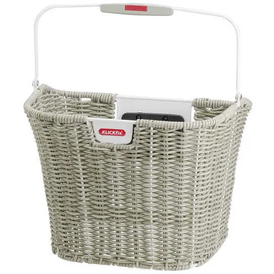 Nur Für Kurze Zeit KLICKfix by Rixen&Kaul Structura Retro Lenkerkorb - steingrau - Größe 16 Liter