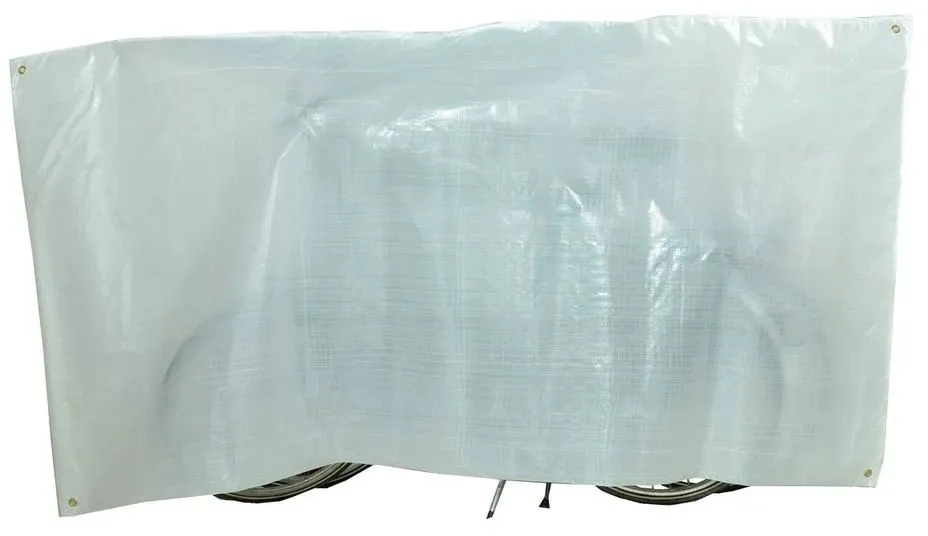 Begrenztes Angebot VK Fahrradschutzhülle Duo, mit Ösen - Weiß - Größe 130x250 cm
