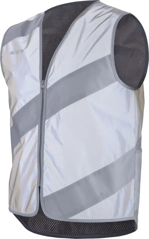 Markenprodukt Wowow Roadie FR Weste - white reflective - Größe L
