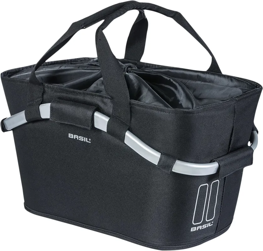 Basil Hinterradkorb Classic Carry All MIK - schwarz - Größe 20x38x17 cm Schnäppchen