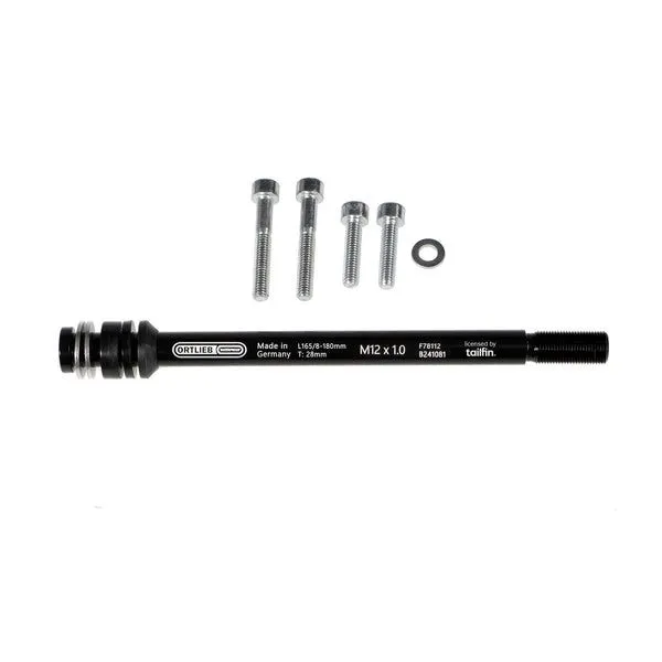 Ortlieb Thru Axle M6-Connector Steckachsen Adapter M12x1.0 - black - Größe M12x1.0 165-180 mm Preisknaller