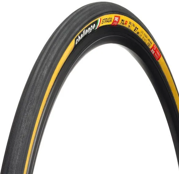 Kostenfreie Lieferung Challenge Strada Pro Clincher TLR 27-622 PPS Ganzo - Black/Tan - Größe 27-622