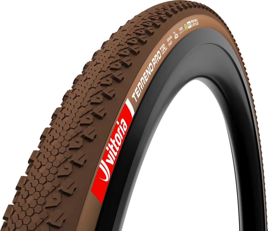 Vittoria Terreno Pro T30 Fine Loose Gravel 35-622C TLR Eco Race - braun/braun - Größe 35-622 Kostenloser Rückversand