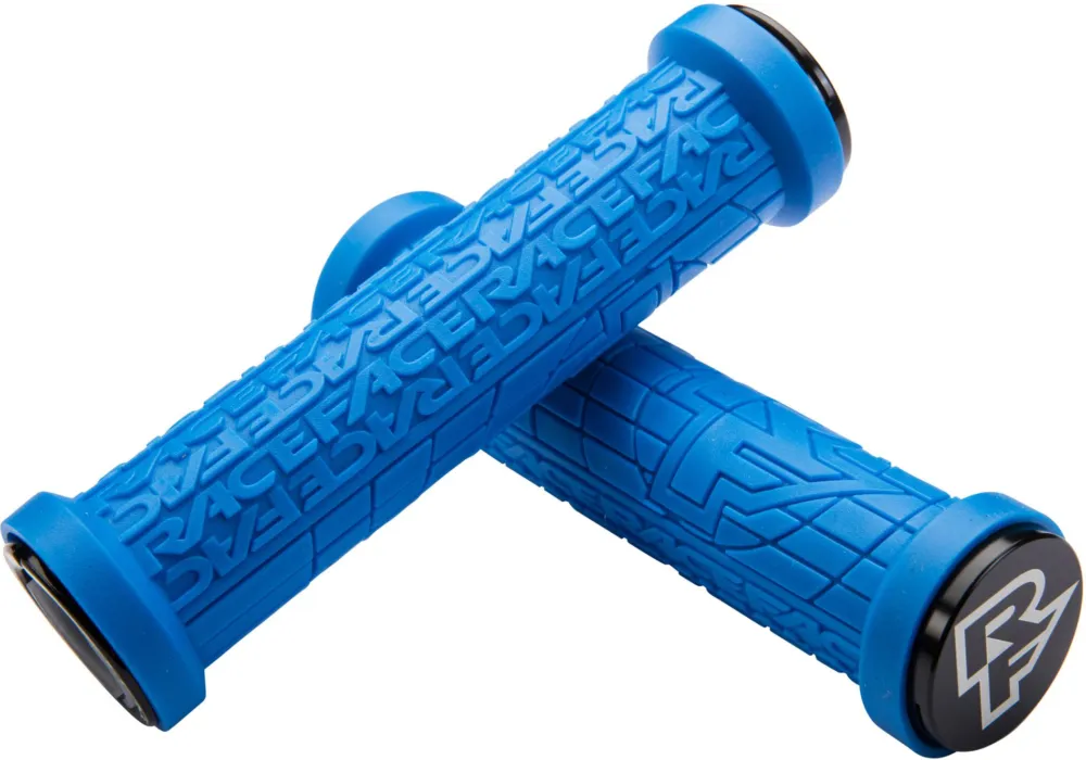 Markenprodukt Race Face Griffe Grippler Lock-On 30 mm - Blue - Größe Ø 30 mm