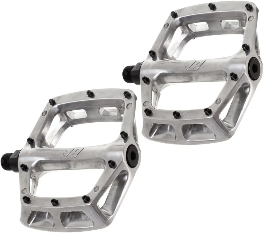 DMR V8 Plattform Pedale - Polished Silver - Größe 95x100 mm Letzte Chance