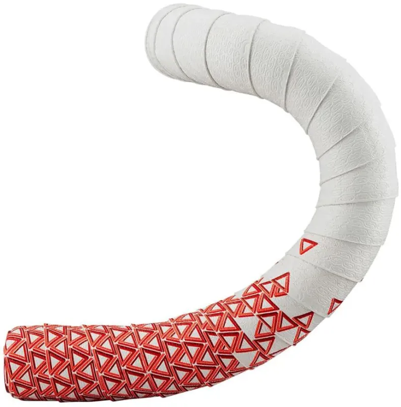 Solange Der Vorrat Reicht DEDA Lenkerband Loop inkl. farblich passender Alu-Plugs - weiß/rot - Größe 2,5 mm