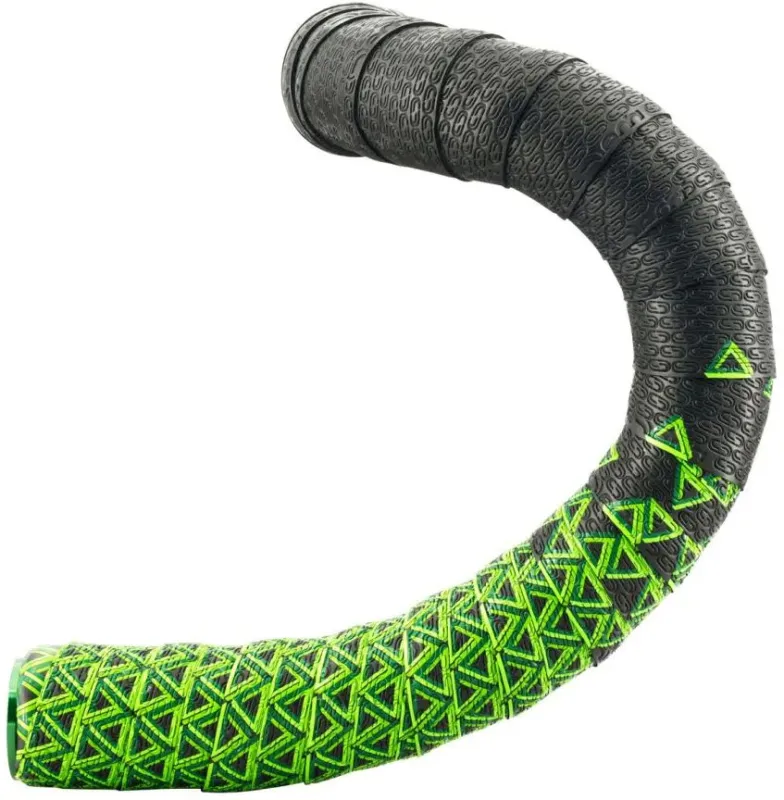 DEDA Lenkerband Loop inkl. farblich passender Alu-Plugs - schwarz-grün - Größe 2,5 mm Finale Aktion