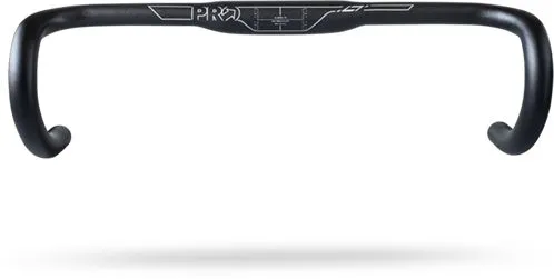 Neu PRO LT Alu Compact Ergo Rennrad Lenker - schwarz - Größe 440 mm