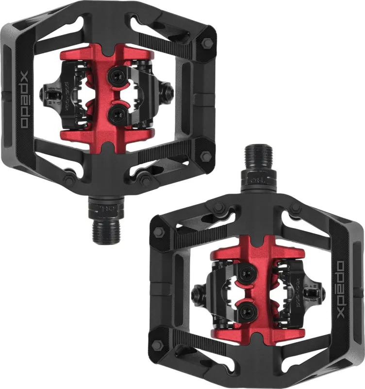 Xpedo Clipless GFX Neo Pedale - sw/rot - Größe One Size Must-Have