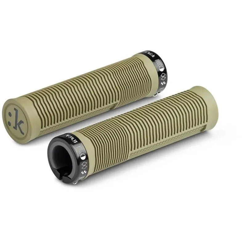 Abverkauf Fizik Comfortfeel MTB Lock-On Griffe - Khaki - Größe Ø 32 mm / 135 mm