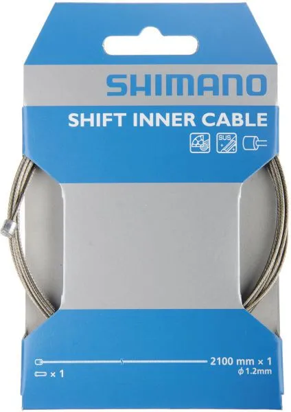 Shimano Schaltzug MTB/Road Edelstahl - silber - Größe 2.100 mm Preisknaller