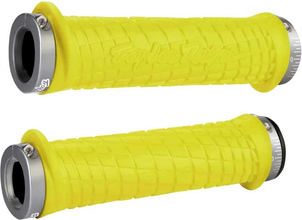 ODI Troy Lee Designs Lock-On Griffe - Gelb - Größe 130mm Angebot