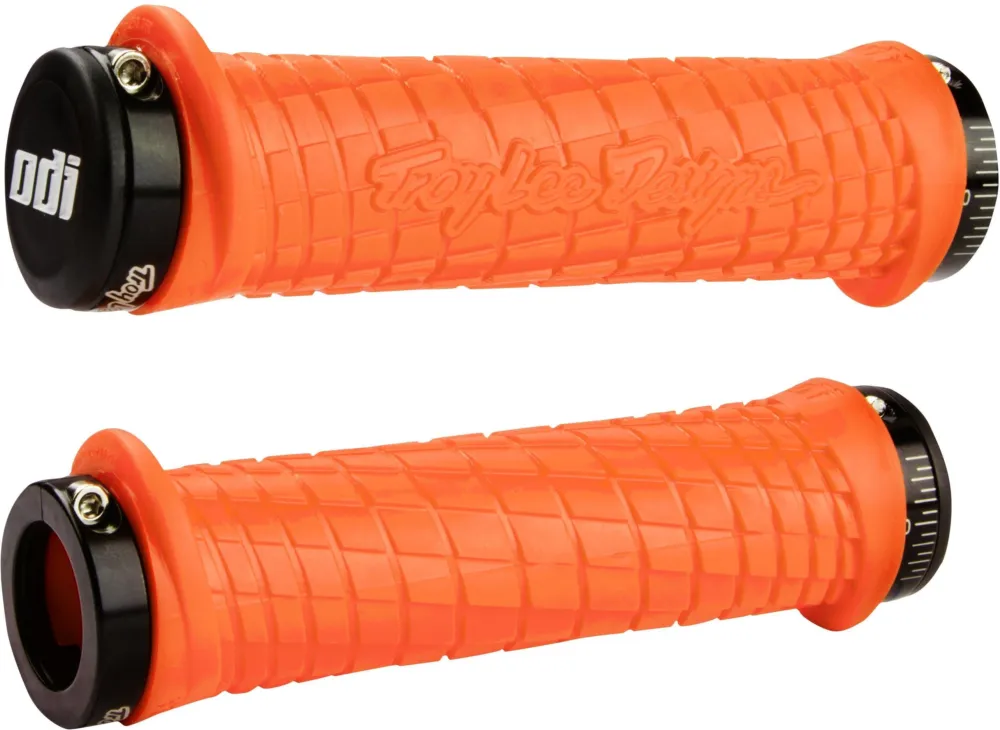 ODI Troy Lee Designs Lock-On Griffe - orange - Größe 130mm Billig