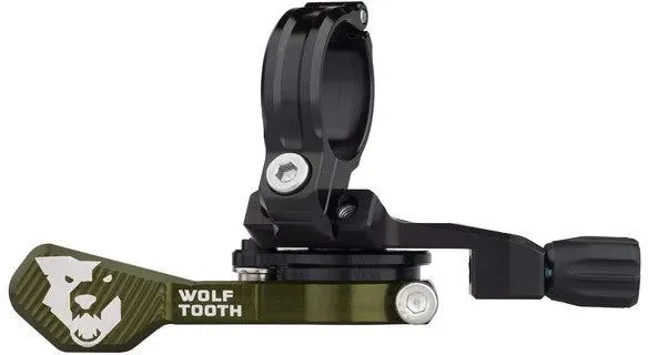 Direktkauf Wolftooth ReMote Pro Hebel für Vario Sattelstützen, Schelle - Olive - Größe Ø22,2 mm