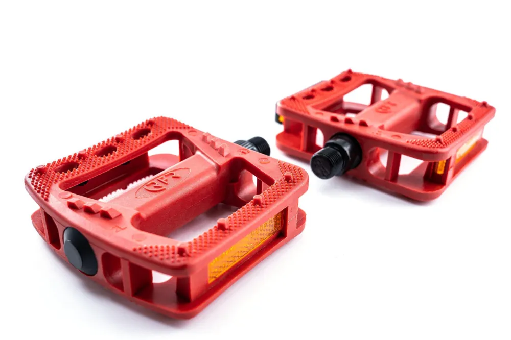 Solange Der Vorrat Reicht Cube RFR Pedale Flat HQP CMPT - red - Größe 112x77 mm