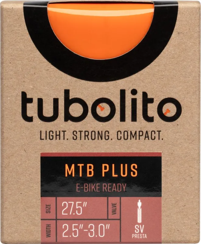 Tubolito Tubo-MTB Plus 27,5x2,5-3,0 SV - 42 mm - orange/orange - Größe 64/76-584 Highlight