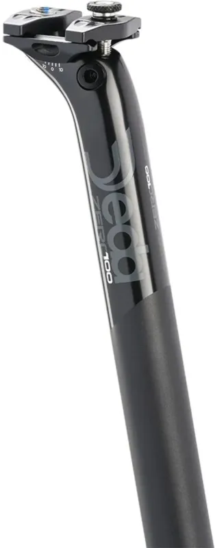 Preiswert DEDA Zero100 Aluminium Sattelstütze, Offset 12mm - schwarz glanz - Größe Ø 31,6x350 mm