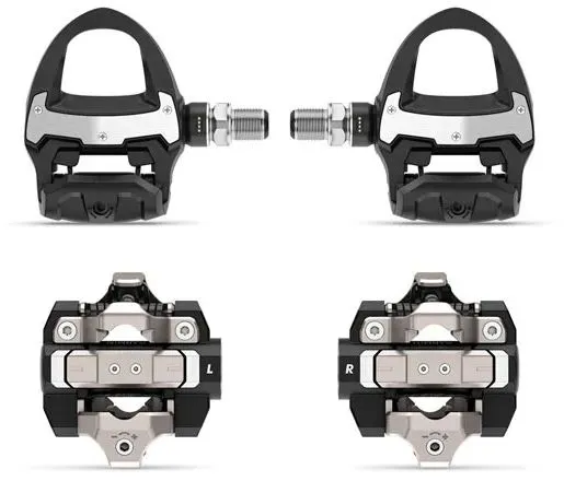 Neu Im Sortiment Garmin Rally RK/XC210 Leistungsmesser-Bundle, beidseitige Messung - Schwarz Silber - Größe Look Keo/Shim SPD MTB