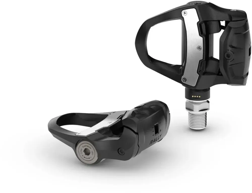 Garmin Rally RK210 Leistungsmesser Pedale mit Dualsensor - Schwarz Silber - Größe Look Keo Sonderaktion