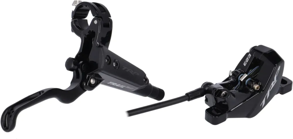Bestpreis TRP Scheibenbremse Trail EVO, 4-Kolben, VR, links - schwarz - Größe 1900 mm Leitung