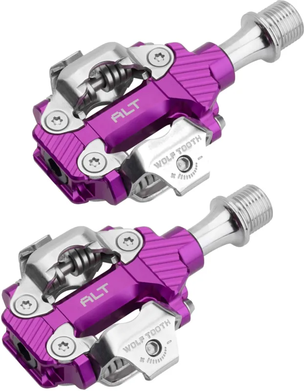 Wolftooth ALT XC Klick-Pedale - Ultraviolet Purple - Größe One Size Finale Aktion