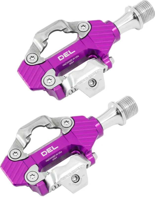 Schnäppchen Wolftooth DEL Gravel Klick-Pedale - Ultraviolet Purple - Größe One Size