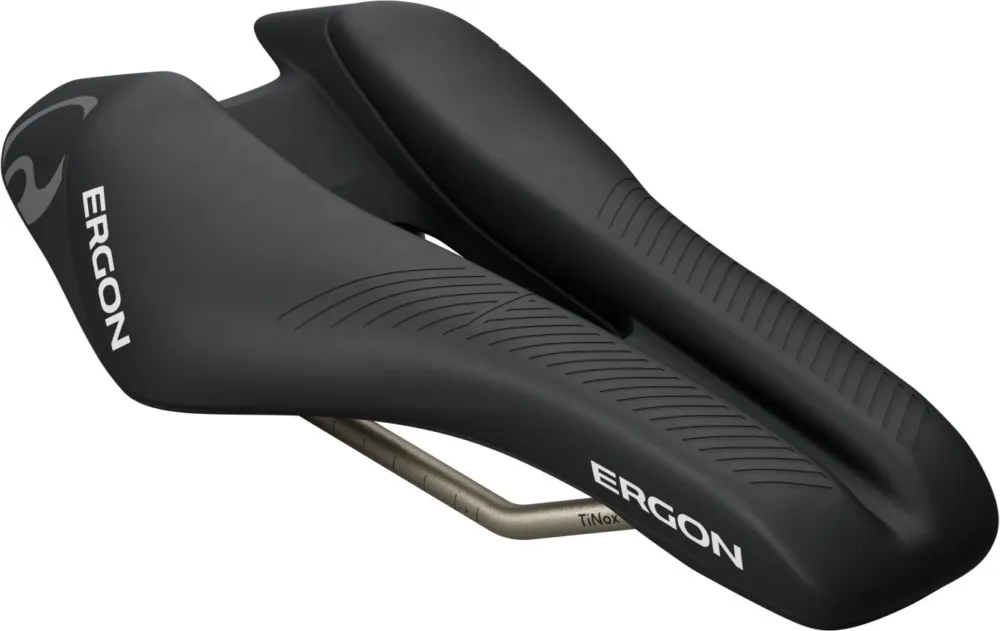 Ergon SR Tri Men Front Sattel - black - Größe Sattelnase 53 mm Solange Der Vorrat Reicht