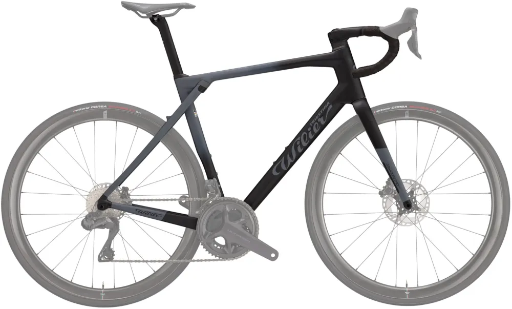 Solange Der Vorrat Reicht Wilier Granturismo SLR Rahmenset - R10 - Faded Black, Grey; matt - Größe L