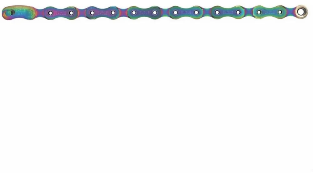 Abverkauf SRAM XX1 Eagle Hollow Pin Kette für 12-fach inkl. Kettenschloss rainbow 126 Glieder