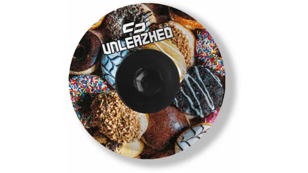 Unleazhed AL01 Top Cap Aluminium Crazy Skin 1 pcs, 1 aluminium screw M6 more donuts Schnäppchen